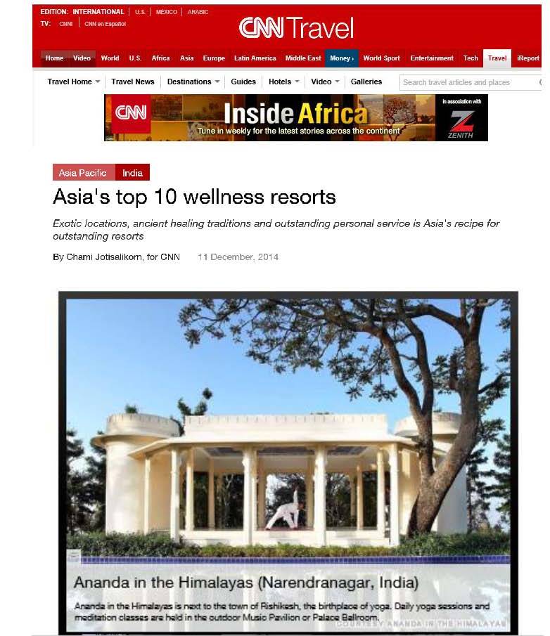 CNN clipping Top wellness resorts Chami J.2